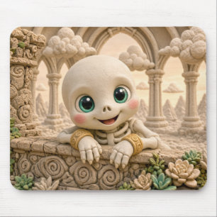 Cute Baby Skeleton, Mythical Mouse Pad