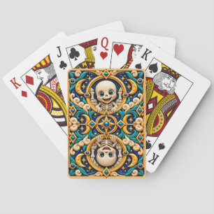 Cute Baby Skeleton, Mythical Playing Cards