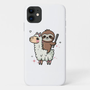 Cute Baby Sloth and Llama  Case-Mate iPhone Case