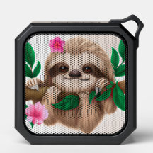 Cute Baby Sloth Hanging in a Tree