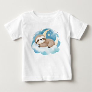 Cute Baby Sloth on the Moon – T-Shirt