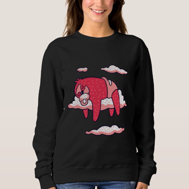 Cute Baby Sloth Sleeping Sweatshirt (Front)