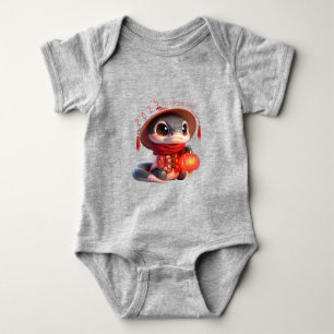 Cute Baby Snake Chinese New Year 2025 Baby Bs Baby Bodysuit