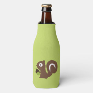 Cute Baby Squirrel Design Bottle Cooler
