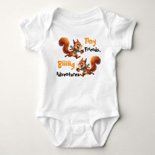 Cute Baby Squirrels Bodysuit, Bodysuit