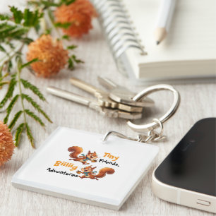 Cute Baby Squirrels Bodysuit, Key Ring