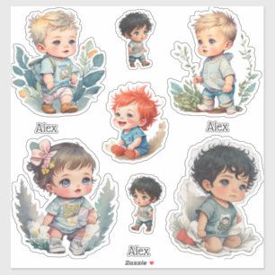 cute baby stickers,personalize name