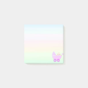 Cute Baby Stroller Post-it Notes