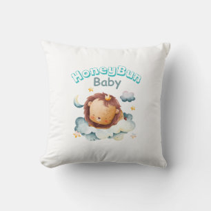 Cute baby throw pillow