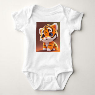 Cute Baby Tiger for Tiger fans Baby Bodysuit