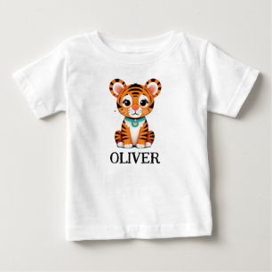 Cute Baby Tiger Personalised T-Shirt