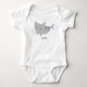 Cute Baby Tiger Shark Onsie T-Shirt Baby Bodysuit