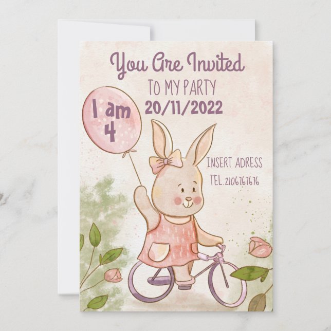 Cute Baby Toddler  Invitation (Front)
