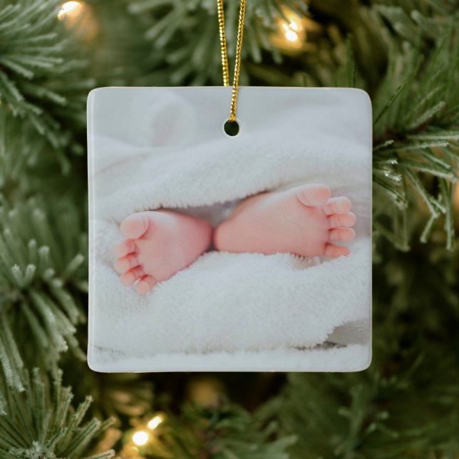 Cute Baby Toes and Feet Ceramic Ornament (Tree)