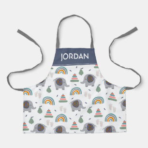 Cute Baby Toy Pattern Apron
