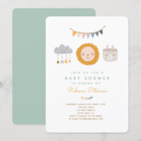 Cute Baby Toys Baby Shower Invitation