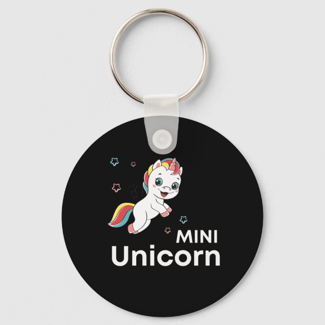 Cute baby unicorn Modern     Key Ring (Front)