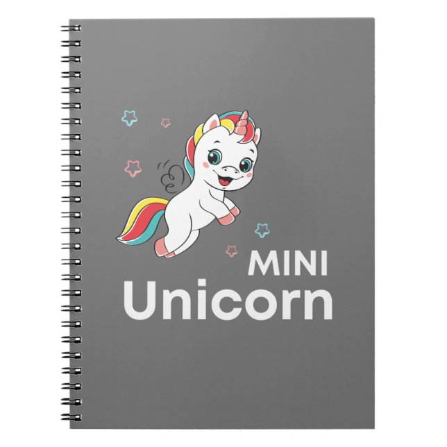 Cute baby unicorn Modern       Notebook (Front)