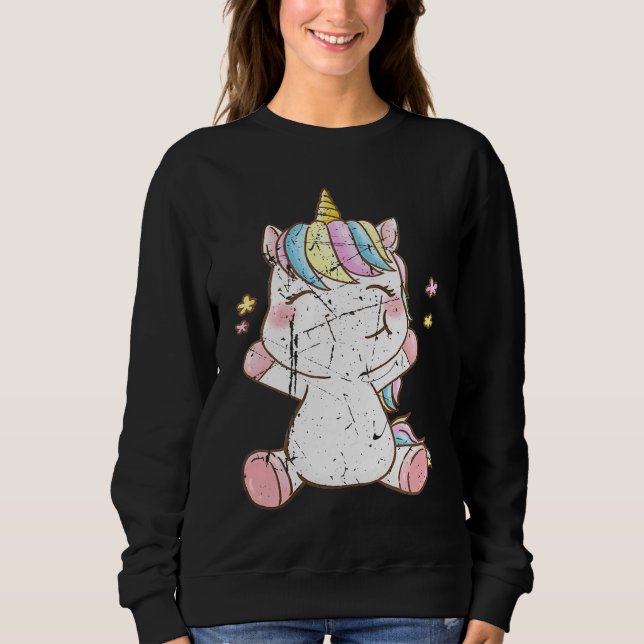 Cute Baby Unicorn Unicorns Magical Creature Fans Sweatshirt (Front)