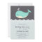 Cute Baby Whale Boy Baby Shower Invitations