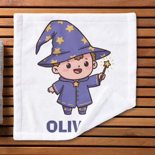 Cute Baby Wizard Magic Wash Cloth