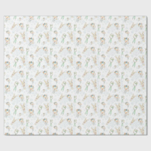 Cute Baby Woodland Animals Wrapping Paper