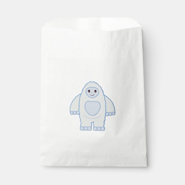 Cute Baby Yeti Favour Bags (Front)