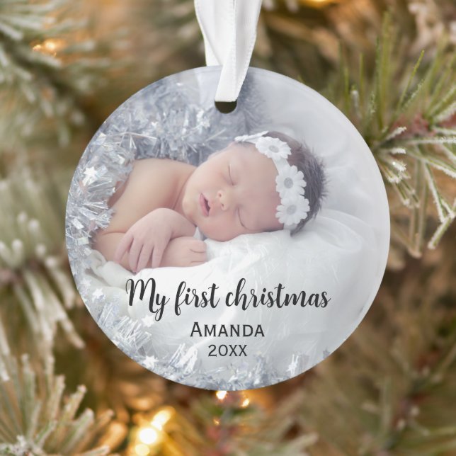 Cute baby's first christmas ornament (Tree)