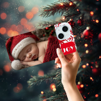 Cute Baby's First Christmas Photo iPhone 15 Case