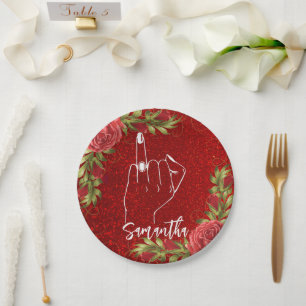 Cute Bachelorette Party   Bridal Party Paper Plate