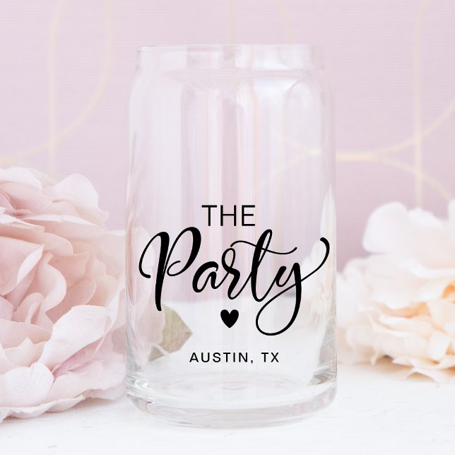 Cute Bachelorette Party Can Glass (Creator Uploaded)