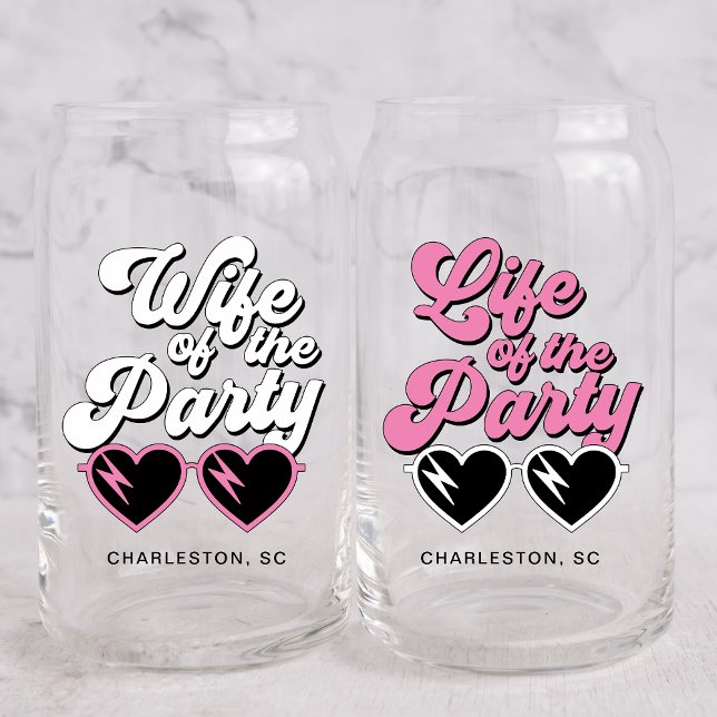 Cute Bachelorette Party Can Glass (Creator Uploaded)