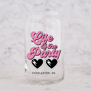 Cute Bachelorette Party Can Glass