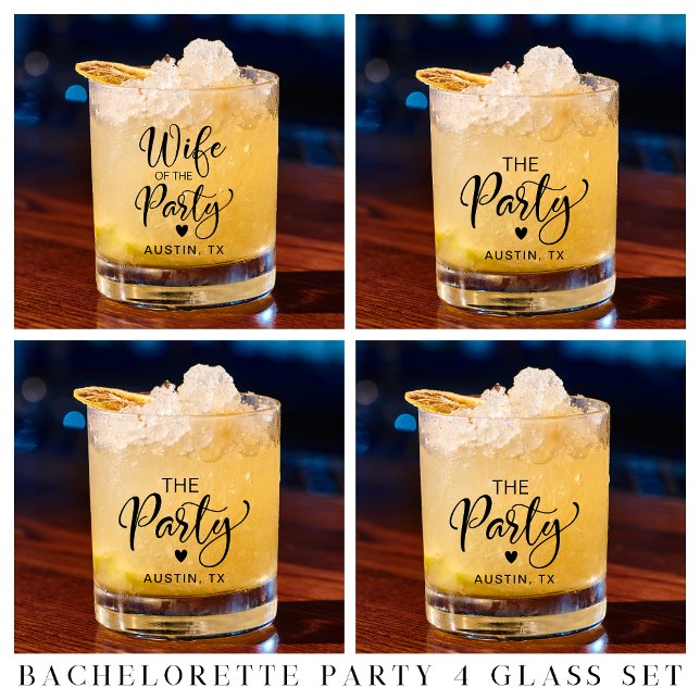 Cute Bachelorette Party Whiskey Glass (Creator Uploaded)