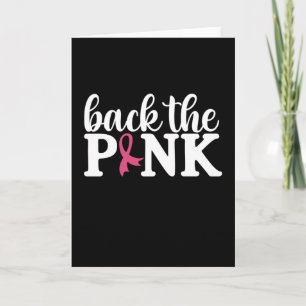 Cute Back The Pink Breast Cancer Awareness Month  Card