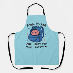 Cute Back-to-School Customisable “Brain Ready" Apron