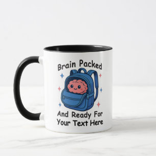 Cute Back-to-School Customisable “Brain Ready" Mug