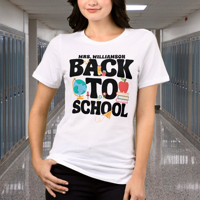 Cute Back To School Teacher Tri-Blend Shirt (Creator Uploaded)