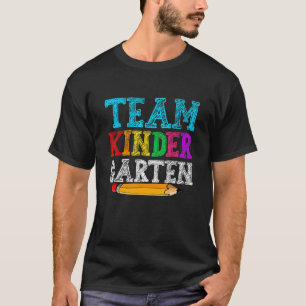 Cute Back To School Team Kindergarten First Day Of T-Shirt
