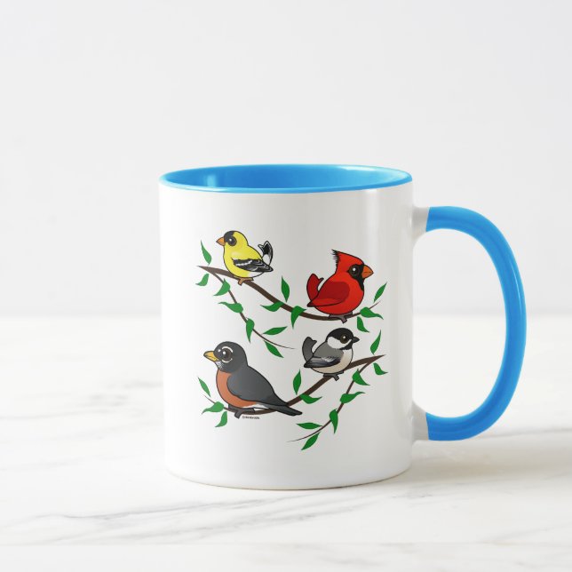 Cute Backyard Birds Mug (Right)