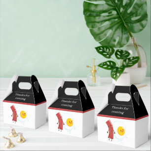cute Bacon eggs Breakfast Favour Box
