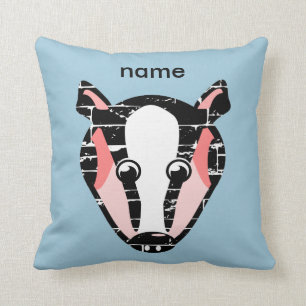 Cute Badger Face Cushion