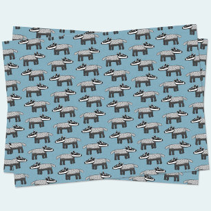 Cute Badger Tissue Paper