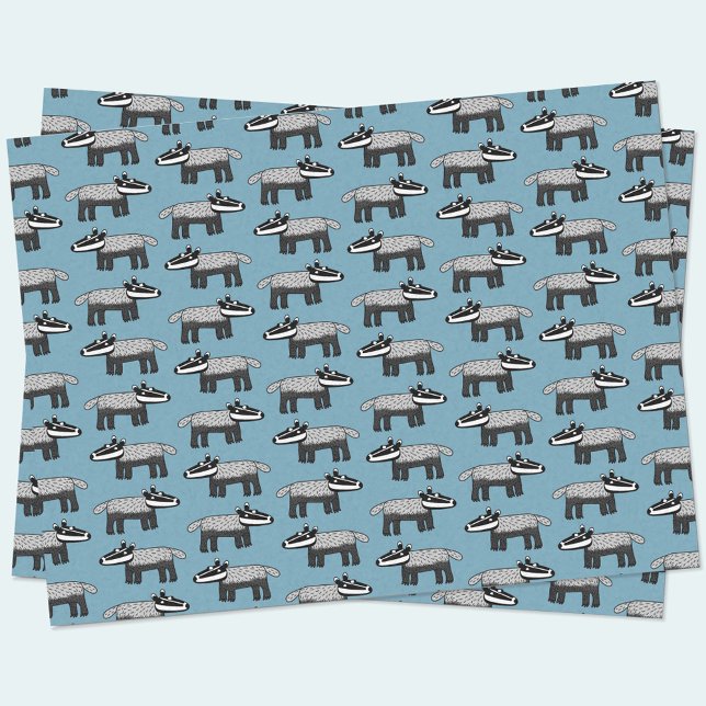 Cute Badger Tissue Paper (Creator Uploaded)