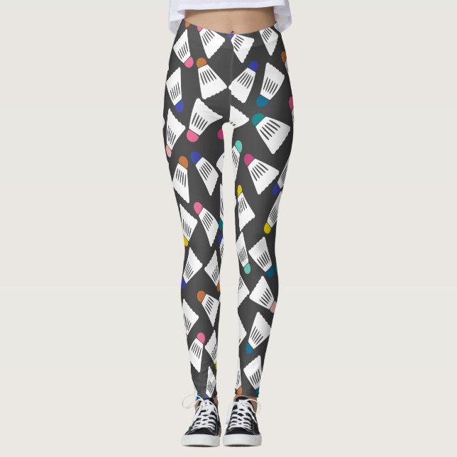 Cute Badminton Leggings (Front)