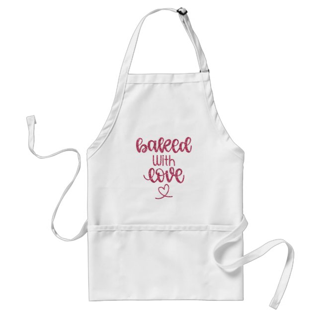 Cute Baked With Love Baking Apron (Front)