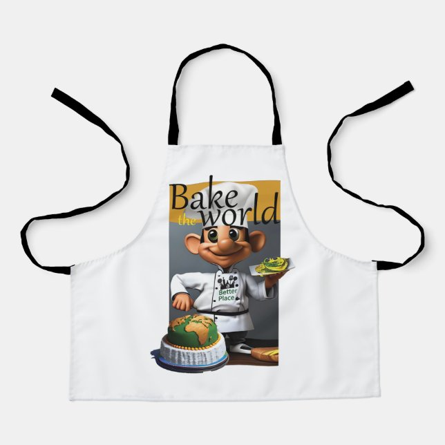cute baker apron - patisserie (Front)