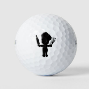 Cute Baker Golf Balls