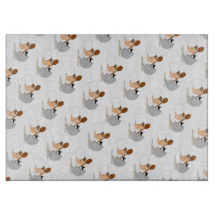 Cute Bakermen Cutting Board