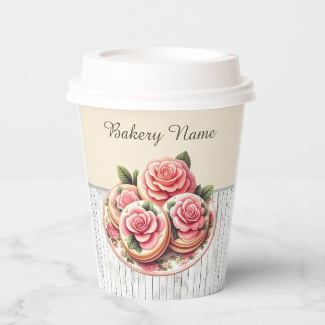 Cute bakery cookie party  paper cups (Front)